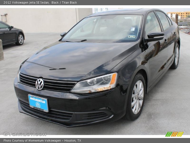 Black / Titan Black 2012 Volkswagen Jetta SE Sedan