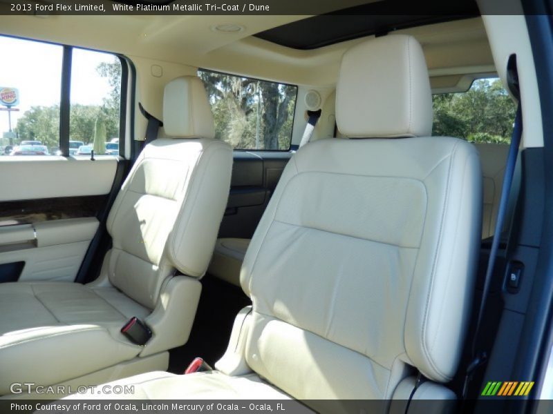 White Platinum Metallic Tri-Coat / Dune 2013 Ford Flex Limited