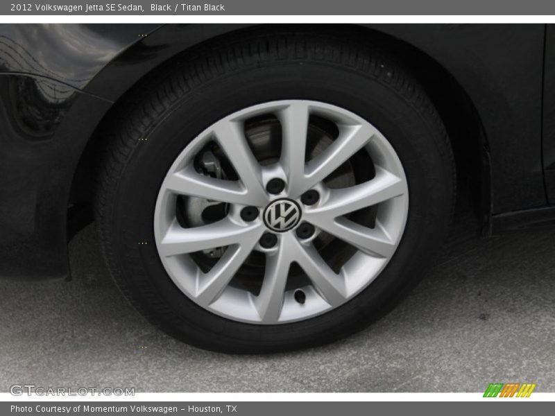 Black / Titan Black 2012 Volkswagen Jetta SE Sedan