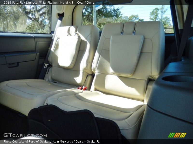 White Platinum Metallic Tri-Coat / Dune 2013 Ford Flex Limited