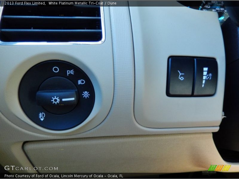 White Platinum Metallic Tri-Coat / Dune 2013 Ford Flex Limited
