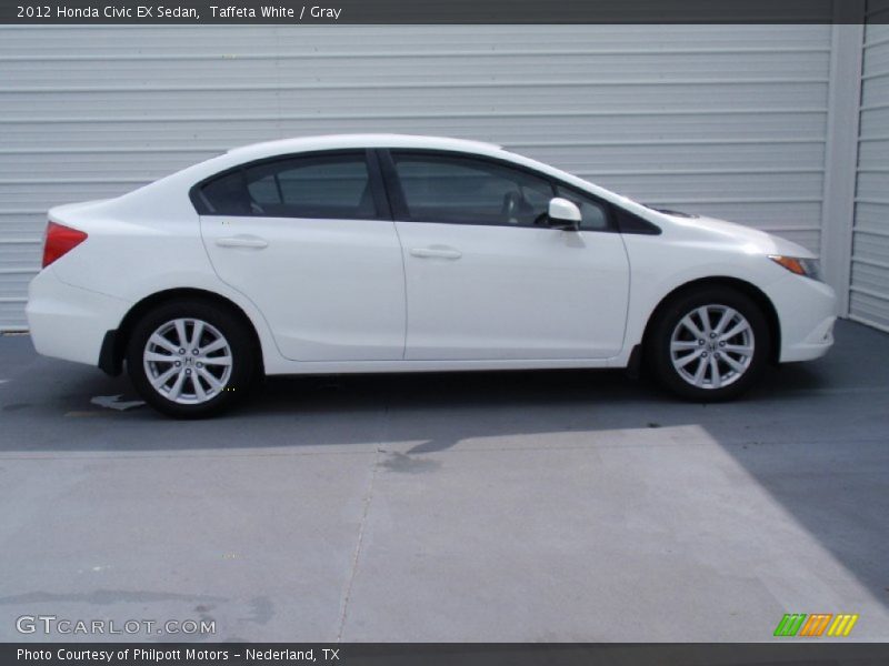 Taffeta White / Gray 2012 Honda Civic EX Sedan