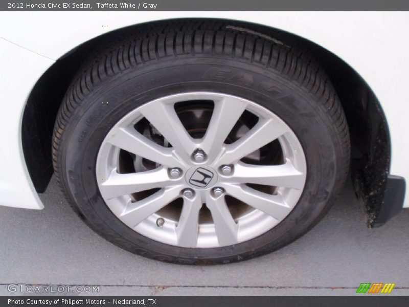 Taffeta White / Gray 2012 Honda Civic EX Sedan