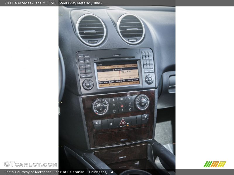 Steel Grey Metallic / Black 2011 Mercedes-Benz ML 350