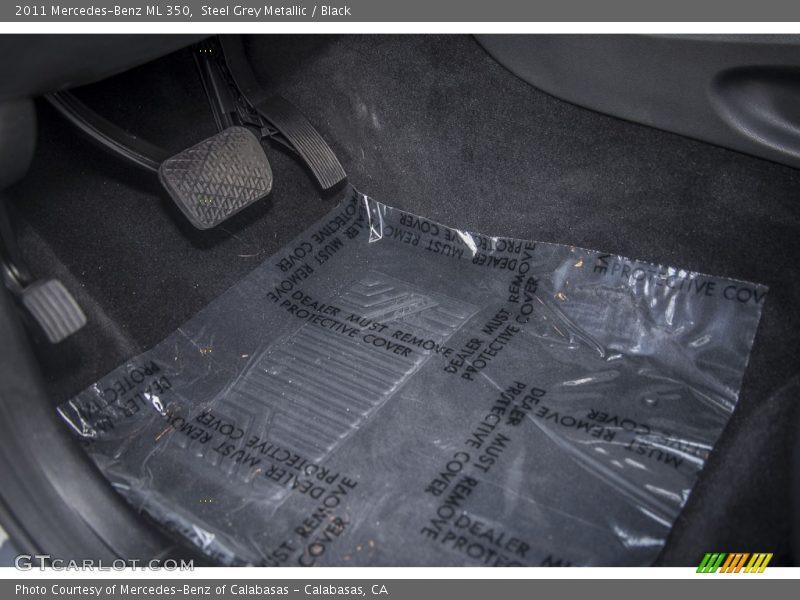 Steel Grey Metallic / Black 2011 Mercedes-Benz ML 350