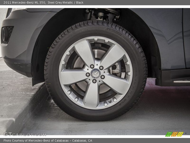 Steel Grey Metallic / Black 2011 Mercedes-Benz ML 350