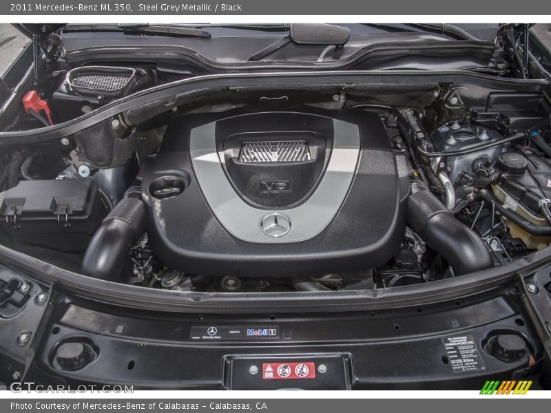 Steel Grey Metallic / Black 2011 Mercedes-Benz ML 350