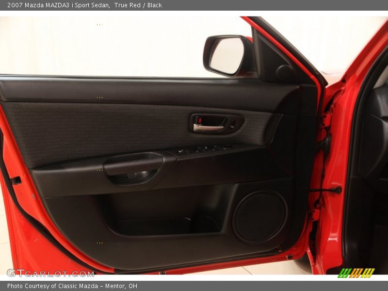 True Red / Black 2007 Mazda MAZDA3 i Sport Sedan