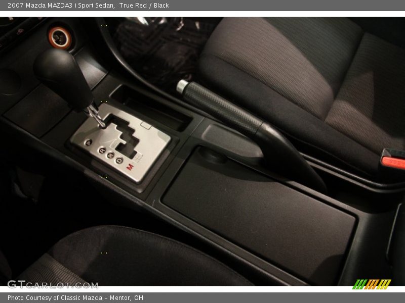 True Red / Black 2007 Mazda MAZDA3 i Sport Sedan