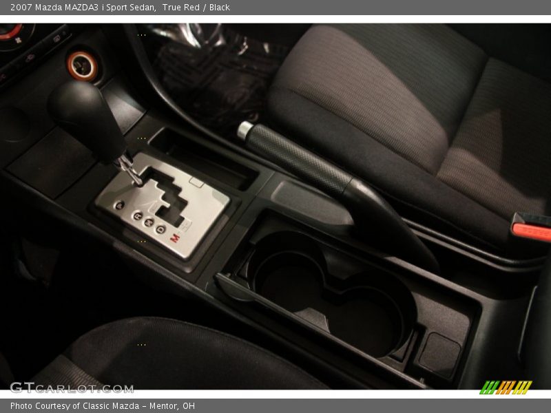 True Red / Black 2007 Mazda MAZDA3 i Sport Sedan