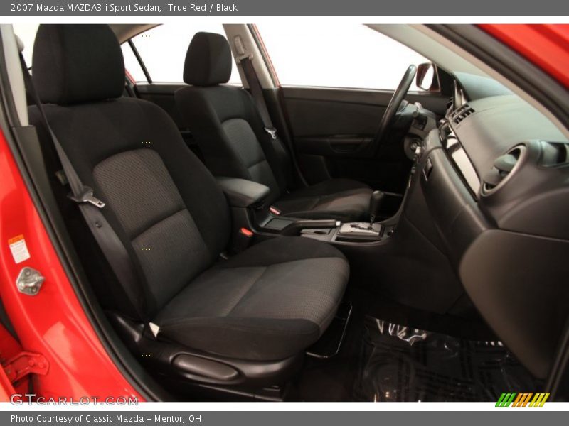 True Red / Black 2007 Mazda MAZDA3 i Sport Sedan