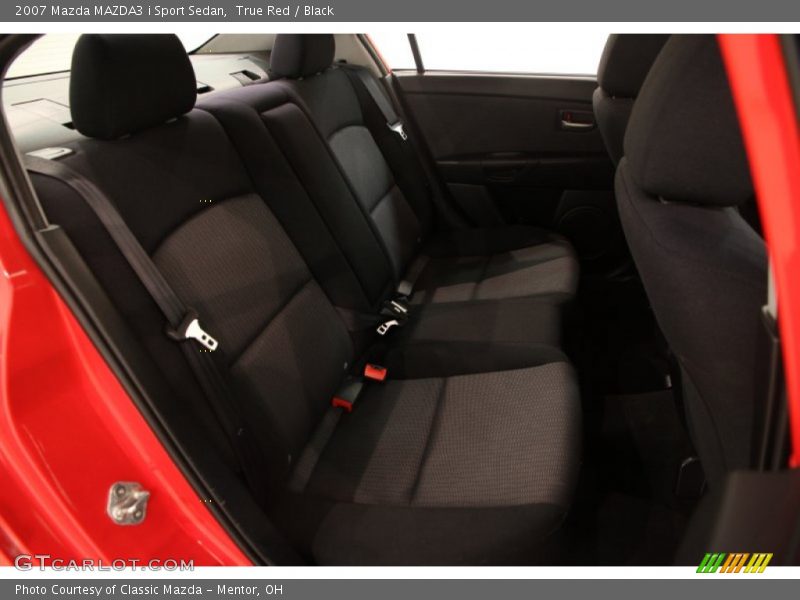 True Red / Black 2007 Mazda MAZDA3 i Sport Sedan