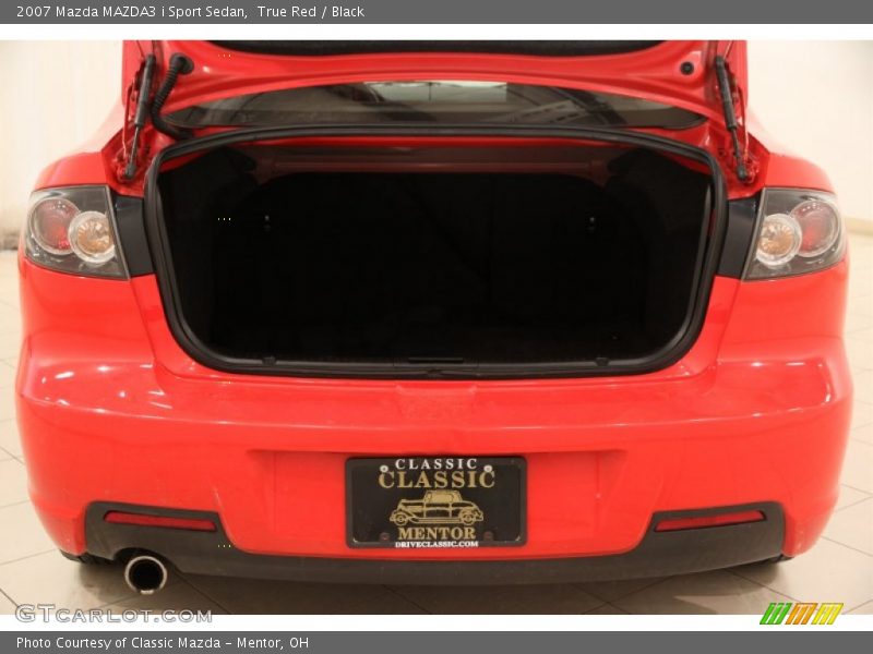 True Red / Black 2007 Mazda MAZDA3 i Sport Sedan