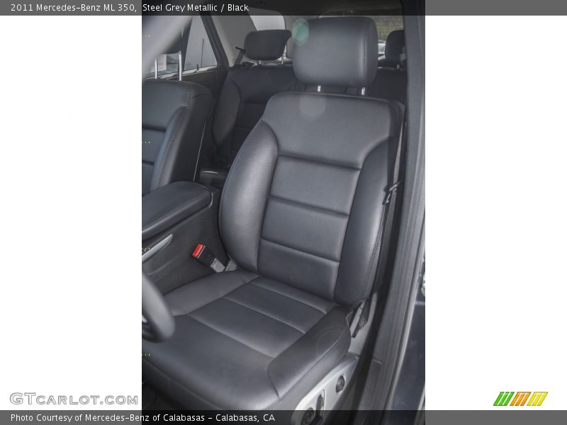 Steel Grey Metallic / Black 2011 Mercedes-Benz ML 350