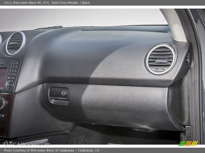Steel Grey Metallic / Black 2011 Mercedes-Benz ML 350