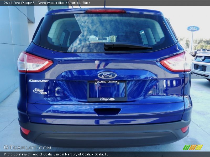 Deep Impact Blue / Charcoal Black 2014 Ford Escape S
