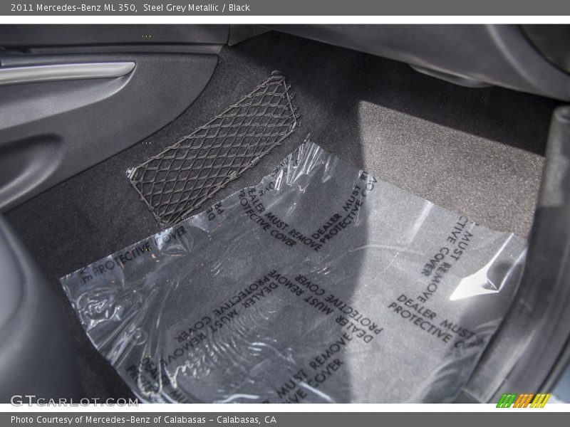 Steel Grey Metallic / Black 2011 Mercedes-Benz ML 350