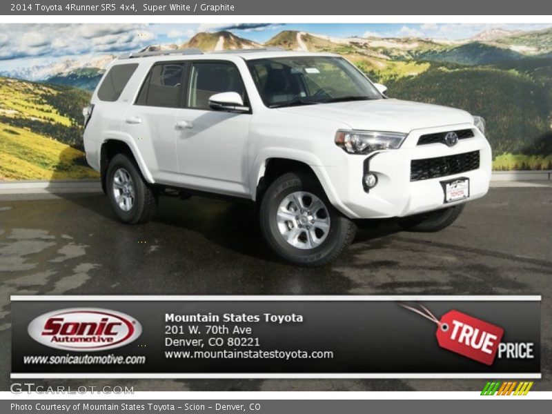 Super White / Graphite 2014 Toyota 4Runner SR5 4x4