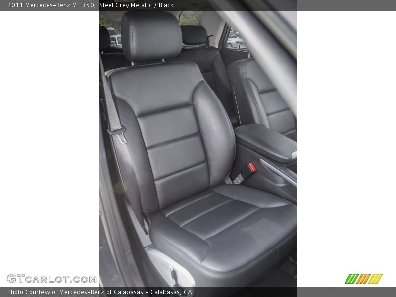 Steel Grey Metallic / Black 2011 Mercedes-Benz ML 350