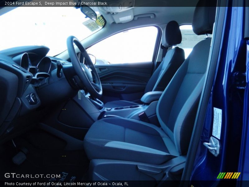 Deep Impact Blue / Charcoal Black 2014 Ford Escape S