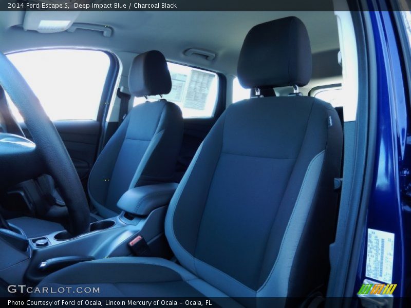 Deep Impact Blue / Charcoal Black 2014 Ford Escape S