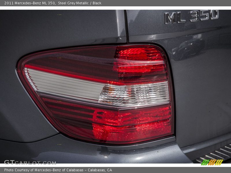 Steel Grey Metallic / Black 2011 Mercedes-Benz ML 350