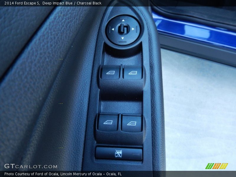 Deep Impact Blue / Charcoal Black 2014 Ford Escape S