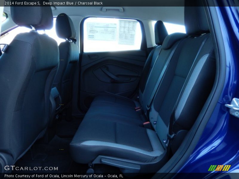 Deep Impact Blue / Charcoal Black 2014 Ford Escape S