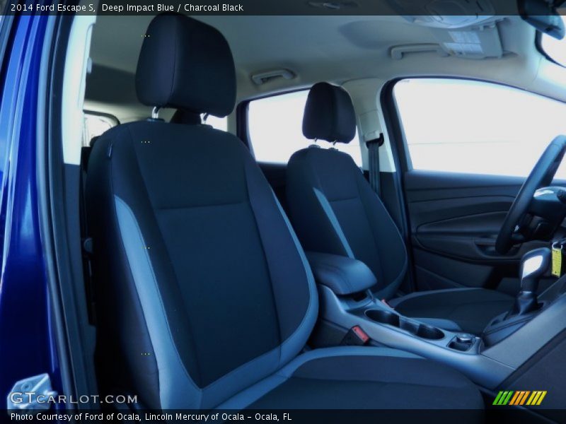 Deep Impact Blue / Charcoal Black 2014 Ford Escape S