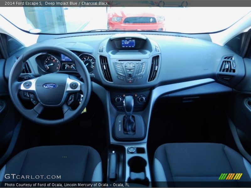 Deep Impact Blue / Charcoal Black 2014 Ford Escape S