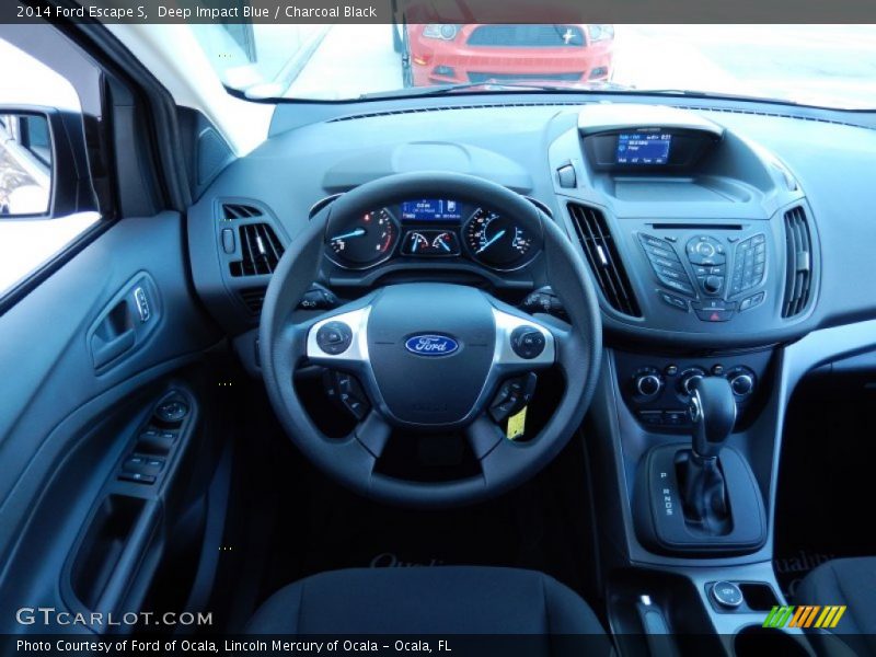 Deep Impact Blue / Charcoal Black 2014 Ford Escape S