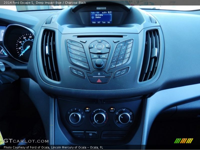 Deep Impact Blue / Charcoal Black 2014 Ford Escape S