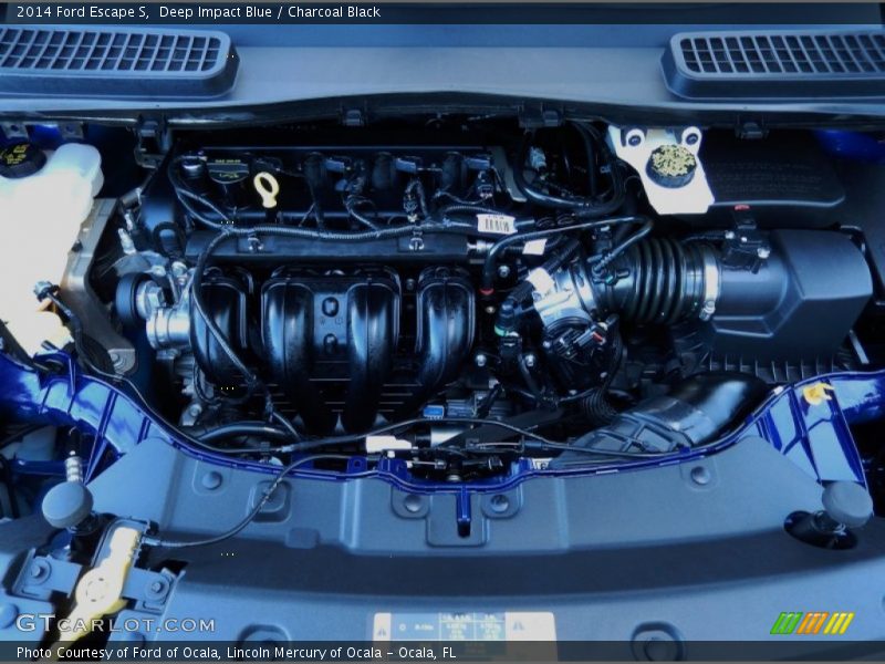 Deep Impact Blue / Charcoal Black 2014 Ford Escape S
