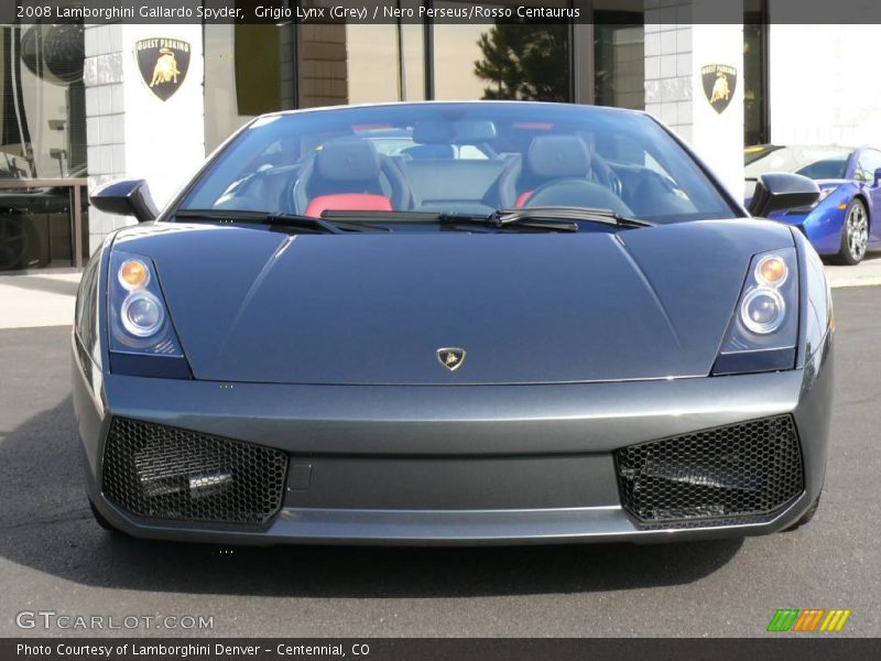 Grigio Lynx (Grey) / Nero Perseus/Rosso Centaurus 2008 Lamborghini Gallardo Spyder