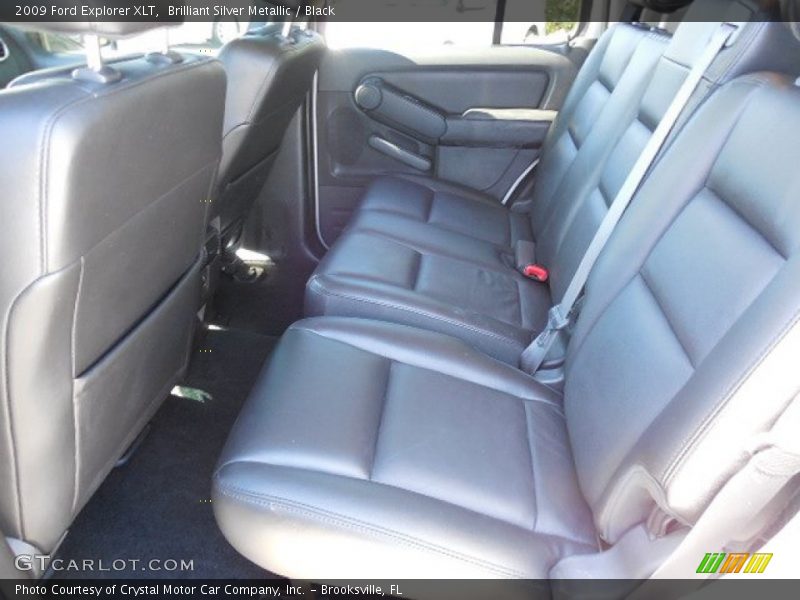 Brilliant Silver Metallic / Black 2009 Ford Explorer XLT