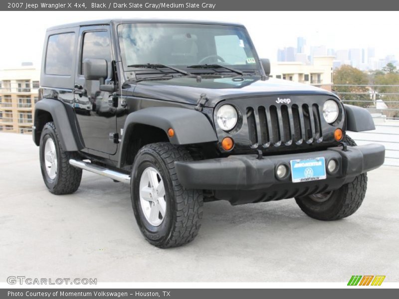 Black / Dark Slate Gray/Medium Slate Gray 2007 Jeep Wrangler X 4x4