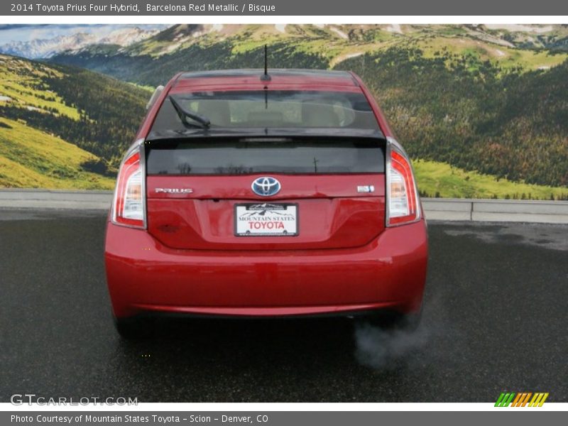 Barcelona Red Metallic / Bisque 2014 Toyota Prius Four Hybrid