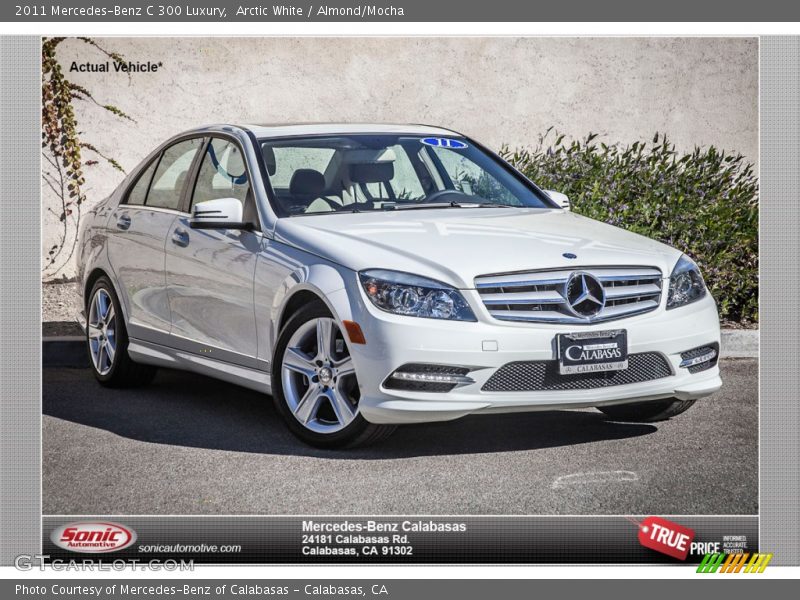 Arctic White / Almond/Mocha 2011 Mercedes-Benz C 300 Luxury