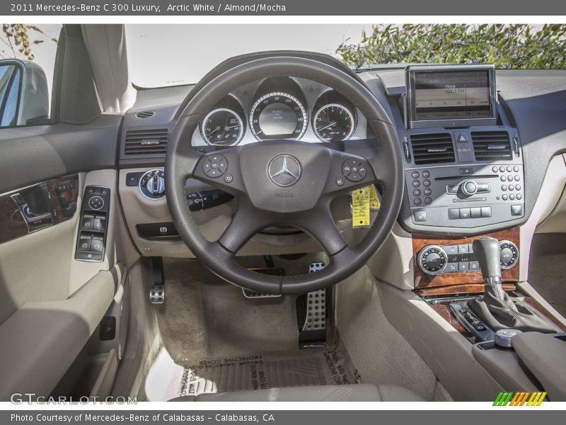 Arctic White / Almond/Mocha 2011 Mercedes-Benz C 300 Luxury