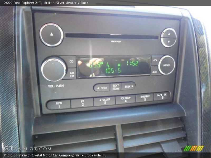 Brilliant Silver Metallic / Black 2009 Ford Explorer XLT