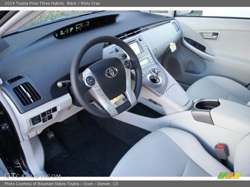 Black / Misty Gray 2014 Toyota Prius Three Hybrid