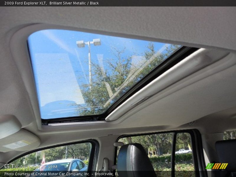 Brilliant Silver Metallic / Black 2009 Ford Explorer XLT