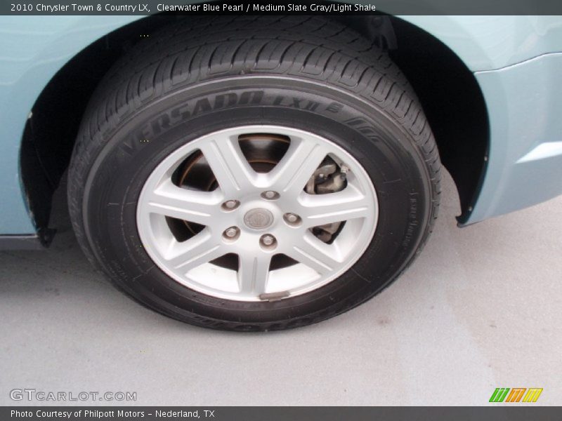 Clearwater Blue Pearl / Medium Slate Gray/Light Shale 2010 Chrysler Town & Country LX