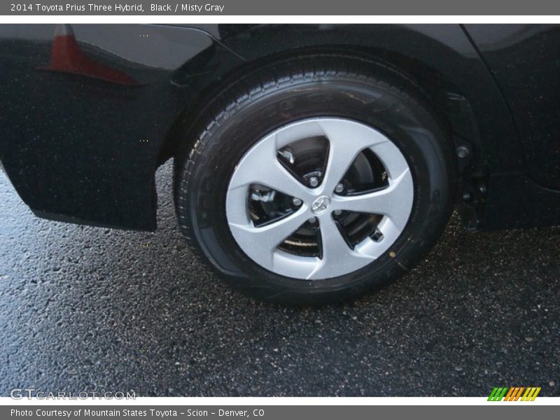 Black / Misty Gray 2014 Toyota Prius Three Hybrid