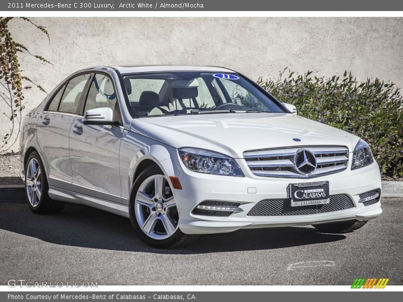 Arctic White / Almond/Mocha 2011 Mercedes-Benz C 300 Luxury