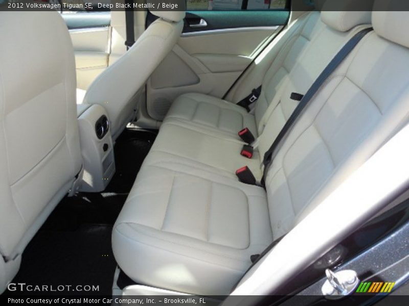 Deep Black Metallic / Beige 2012 Volkswagen Tiguan SE