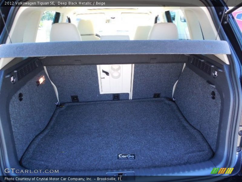 Deep Black Metallic / Beige 2012 Volkswagen Tiguan SE