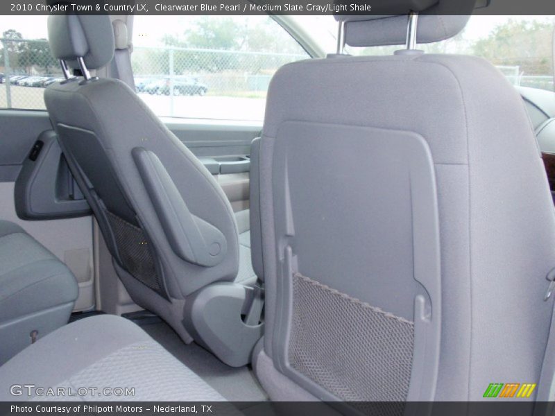 Clearwater Blue Pearl / Medium Slate Gray/Light Shale 2010 Chrysler Town & Country LX