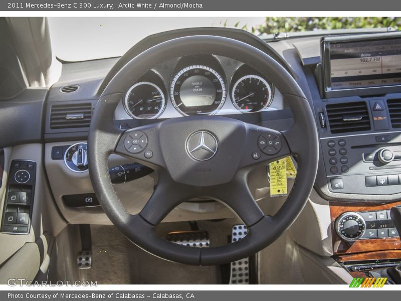 Arctic White / Almond/Mocha 2011 Mercedes-Benz C 300 Luxury