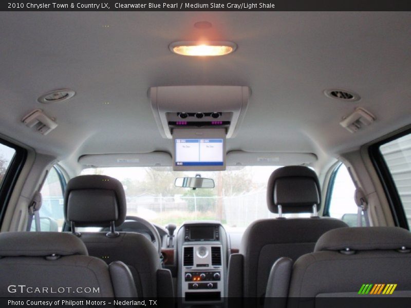 Clearwater Blue Pearl / Medium Slate Gray/Light Shale 2010 Chrysler Town & Country LX